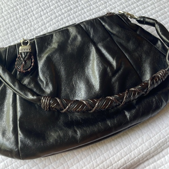 Brighton leather - hand braided purse - beautiful bag! - Picture 5 of 10